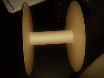 gallery/carrete con balona de cartón para empacar elasticos u otros productos textiles